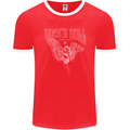 Rock n Roll Angel Mens Ringer T-Shirt FotL Red/White