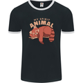 Red Panda My Spirit Animal Mens Ringer T-Shirt FotL Black/White