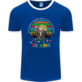 Be Kind Elephant Autism Autistic Mens Ringer T-Shirt FotL Royal Blue/White