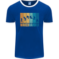 Wakeboarder Water Sports Wakeboarding Mens Ringer T-Shirt FotL Royal Blue/White