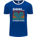 I'm Doing Maths Funny Gym Bodybuilding Mens Ringer T-Shirt FotL Royal Blue/White