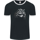 A Raccoon with an Eyepatch Mens Ringer T-Shirt FotL Black/White