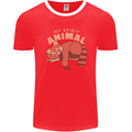 Red Panda My Spirit Animal Mens Ringer T-Shirt FotL Red/White