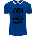 Daddy & Sons Best Friends Father's Day Mens Ringer T-Shirt FotL Royal Blue/White