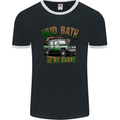 Mud Bath Is My Hobby 4X4 Off Roading Road Mens Ringer T-Shirt FotL Black/White