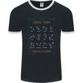 Zodiac Sign Constellations Mens Ringer T-Shirt FotL Black/White