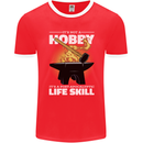 Life Post Apocalyptic Skill Blacksmith Mens Ringer T-Shirt FotL Red/White