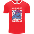 Ribbit Madafaka Funny Gangster Frog Mens Ringer T-Shirt FotL Red/White