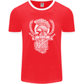 SPQR Helmet Gym Bodybuilding Training Top Mens Ringer T-Shirt FotL Red/White