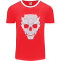 Fairy Skull Mens Ringer T-Shirt FotL Red/White