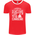 Symptoms I Just Need to Go Canoeing Funny Mens Ringer T-Shirt FotL Red/White