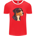 Appenzeller Sennenhund Dog Mens Ringer T-Shirt FotL Red/White