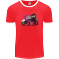 Honey Badger Mens Ringer T-Shirt FotL Red/White