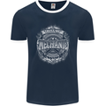 Trust Me I'm a Mechanic Funny Mens Ringer T-Shirt FotL Navy Blue/White