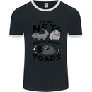 NFT Newts Frogs Toads Mens Ringer T-Shirt FotL Black/White