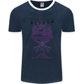 Wisdom Goblet Obscure Makabra Mens Ringer T-Shirt FotL Navy Blue/White