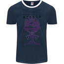 Wisdom Goblet Obscure Makabra Mens Ringer T-Shirt FotL Navy Blue/White