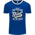 Street Photographer Photography Funny Mens Ringer T-Shirt FotL Royal Blue/White