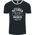 This Is What a Retired Firefighter Looks Like Mens Ringer T-Shirt FotL Black/White