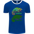 Chameleoff Chameleon Funny Off On Mens Ringer T-Shirt FotL Royal Blue/White