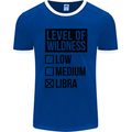 Levels of Wildness Libra Mens Ringer T-Shirt FotL Royal Blue/White