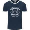 A Qualified Paralegal Looks Like Mens Ringer T-Shirt FotL Navy Blue/White