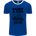 Daddy & Son Best Friends Father's Day Mens Ringer T-Shirt FotL Royal Blue/White