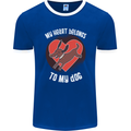 My Heart Belongs to my Dog Funny Mens Ringer T-Shirt FotL Royal Blue/White