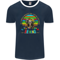 Autism Be Kind Elephant Autistic Mens Ringer T-Shirt FotL Navy Blue/White