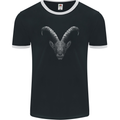 An Alpine Goat Mens Ringer T-Shirt FotL Black/White