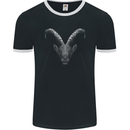 An Alpine Goat Mens Ringer T-Shirt FotL Black/White