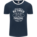 This Is What a Retired Paralegal Looks Like Mens Ringer T-Shirt FotL Navy Blue/White