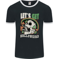 Halloweird Magic Mushrooms Halloween LSD Mens Ringer T-Shirt FotL Black/White