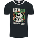 Halloweird Magic Mushrooms Halloween LSD Mens Ringer T-Shirt FotL Black/White