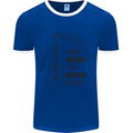 Guitar When Words Fail Music Speaks Mens Ringer T-Shirt Royal Blue/White