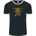 A Colourful Elephant Mens Ringer T-Shirt FotL Black/White