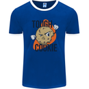 A Tough Cookie MMA Mixed Martial Arts Funny Mens Ringer T-Shirt FotL Royal Blue/White