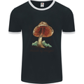 Made of Magic Mushrooms LSD Trippy Mens Ringer T-Shirt FotL Black/White