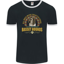A Basset Hound Dog Mens Ringer T-Shirt FotL Black/White