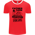 Father & Son Best Friends for Life Mens Ringer T-Shirt FotL Red/White