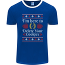 Christmas Programmer Here to Delete Cookies Mens Ringer T-Shirt FotL Royal Blue/White