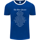 The Beer Prayer Funny Alcohol Mens Ringer T-Shirt FotL Royal Blue/White