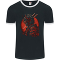 Bushido Samurai Devil Warrior Fantasy Mens Ringer T-Shirt FotL Black/White