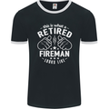 This Is What a Retired Fireman Looks Like Mens Ringer T-Shirt FotL Black/White