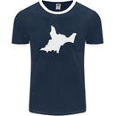 Newborn Baby Christening New Birth Mum Dad Mens Ringer T-Shirt FotL Navy Blue/White