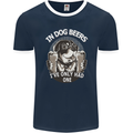 Dog Beers Ive Only Had 2 Funny Beer Alcohol Mens Ringer T-Shirt FotL Navy Blue/White