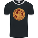 Dadcules Funny Fathers Day Gym Bodybuilding Mens Ringer T-Shirt FotL Black/White