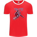 Tailwhippin BMX Cycling Bicycle Mens Ringer T-Shirt FotL Red/White