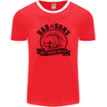 Dad & Sons Best Friends Father's Day Mens Ringer T-Shirt FotL Red/White
