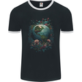 Fantasy Earth Climate Change Environment Mens Ringer T-Shirt FotL Black/White